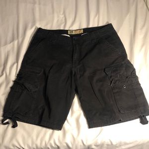 Men’s Large Lee Cargo shorts faded black